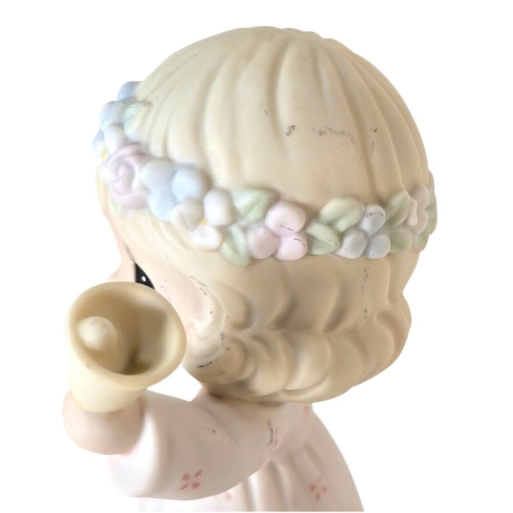 Precious Moments 1993 Ring Out The Good News Figurine Enesco Girl Bell - Picture 7 of 10